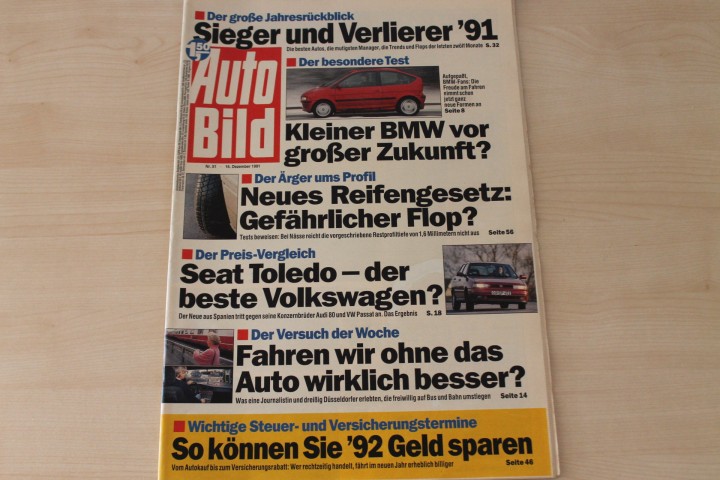 Deckblatt Auto Bild (51/1991)